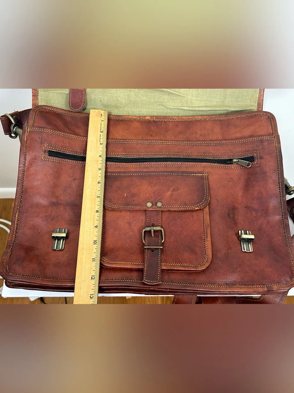 Komal’s Passion Genuine Leather Messenger Bag Briefcase Satchel Laptop Travel